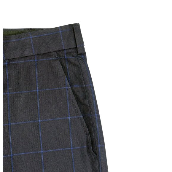 Brooks Brothers Clark Navy Windowpane Flat Advantage Chino - Picture 2 of 11